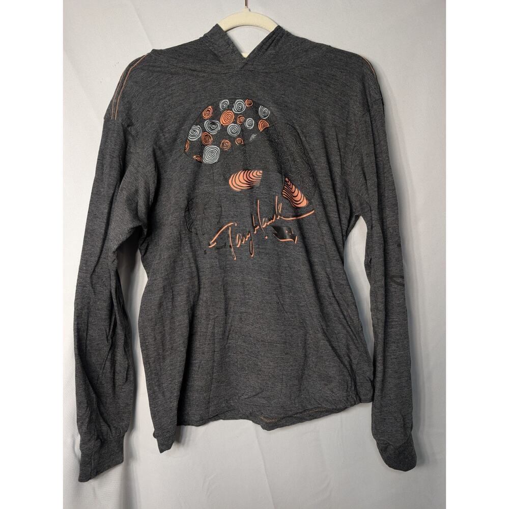 Tony Hawk Women's‎ Graphic Hoodie Lightweight Mushroom L(683)